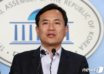 김진태, 선거구 획정 관련 기자회견