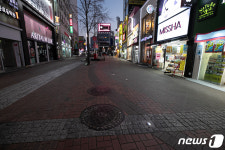 조용한 동성로의 저녁