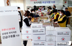 대한적십자사, 코로나19 대응 긴급구호품 지원