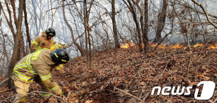 인천 강화군 불은면 야산 불…4㏊ 피해(종합)