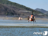 안동 풍천면 야산 불…헬기 12대 투입 큰 불길 잡아(종합)