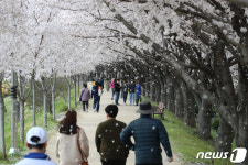 사회적 거리두기 실종된 대구 금호강변