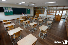 텅 빈 교실…출석 확인하는 교사