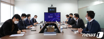 장석영 차관, 물리보안 기업 현장 간담회