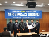 한국타워크레인 노조, 이용호 후보 지지 선언