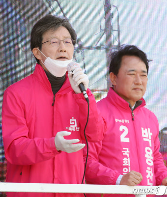 유승민, 박용찬 영등포을 후보 지원유세