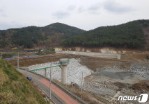 산청군, 금서 방곡저수지 연말께 담수 시작