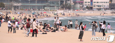 북적이는 해운대