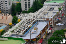 포항 장량성도시장 변신 중