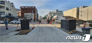순천시 시민로 유니버설 디자인사업에 전시행정 비판 나와