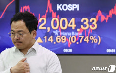 코스피 두 달 반 만에 2000선 회복