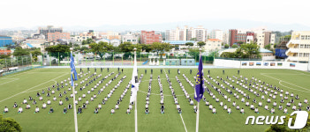 신입생 환영식하는 제주 오현고