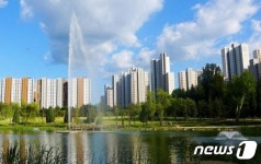 전주시, 8일부터 에코시티 세병호 등 11곳 분수 가동
