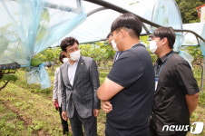 김병우 교육감, 보은 청년 창업농·농산물 꾸러미 공급업체 격려