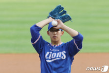 삼성라이온즈 선발로 나선 허윤동