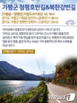 코로나 확산 속 안심 드라이브 코스 1위는 청평호반길