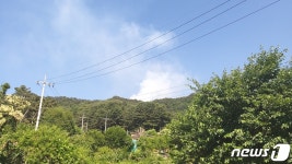 춘천 월곡리 인근 야산서 화재…진화 중
