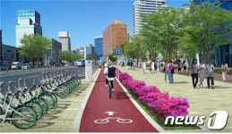 한강대로 등에 내년까지 23Km 자전거도로…동서남북 연결