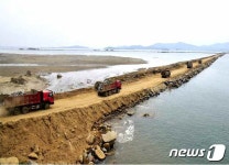 北 평안북도 서해 간석지 건설 박차