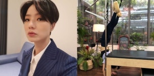 [N샷] 안영미, 필라테스로 완성한 늘씬+탄탄 각선미