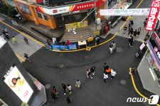 평소보다 한산한 광주 시내