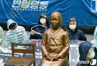 소녀상 지킴이 대학생들 