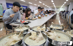 대전 중구청 오늘 점심메뉴는 삼계탕