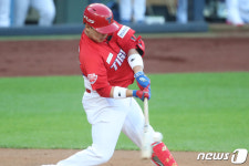 적시타 때리는 KIA 한승택