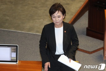 부동산 관련 질의 마친 김현미 장관