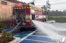 호우특보 제주, 서광리 노인회관 지하 침수