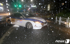 출입 통제된 대전역 지하차도