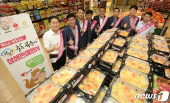 롯데마트 하늘작 충주 복숭아 상생판매 행사