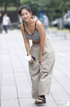 소유 운동으로 다져진 탄탄한 몸매 뽐내며