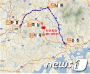 비탈면 유실 우려…호남고속도로 석곡~곡성 36㎞ 통제