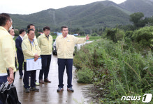 김동일 보령시장, 집중호우 피해 현장 점검