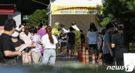 울산 북구보건소 선별진료소, 분주