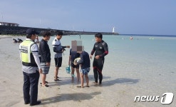 만조 땐 조심…제주 세화해변 물놀이객 표류사고 올해만 4번