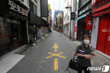 사회적 거리두기 2단계에 명동거리 썰렁