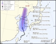 태풍 바비 북상…광주·전남 시간당 30㎜ 비·초속 30m 강풍