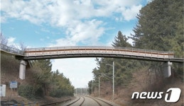 동해 영동선 감추사 입구 과선교 설치 11월말 완공