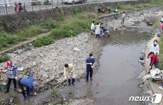 광주 소태천 정화활동 펼쳐