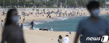 추석, 북적이는 해운대