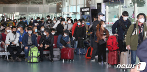 반 년만에 북적이는 김해국제공항 국제선