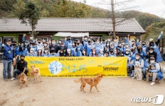 마스크 써도 빛나네 보호소 봉사 나선 김새론 등 블루엔젤