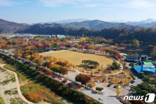 임실군 관촌면 사선대에 찾아온 가을