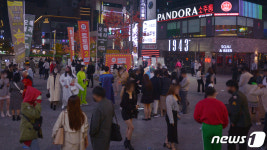 핼러윈 광주 상무지구 북적