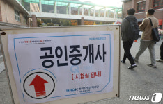 부동산 시장 불안 속 공인중개사 응시생 34만명