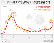 신규확진 230명, 수도권 1.5단계 격상…호남권 확진자 급증(종합2보)