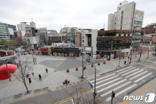 코로나19 확산, 한산한 신촌 거리