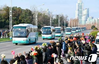 수도당원사단, 열렬한 환영 속 '평양 복귀'